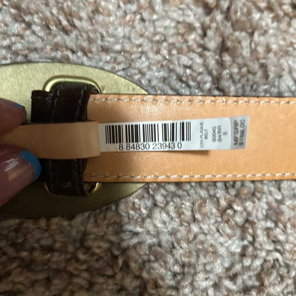 Coach brown leather belt size small new with tags - Picture 6 of 6